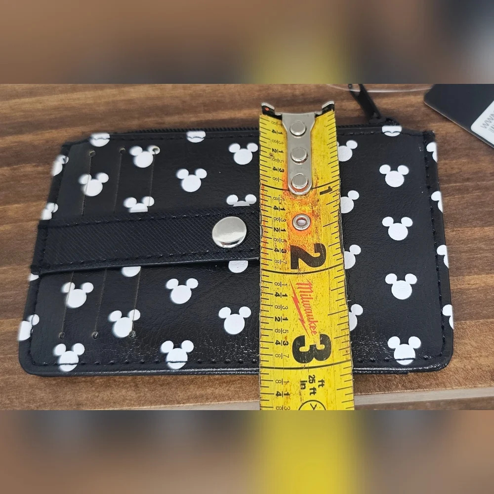 Buckle-Down Wallet ID Card Holder - Mickey Mouse Head Monogram Black White NWT - Picture 9 of 9